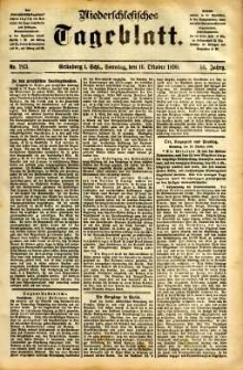 Niederschlesisches Tageblatt, no 243 (Grünberg i. Schl., Sonntag, den 16. Oktober 1898)