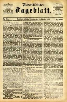 Niederschlesisches Tageblatt, no 244 (Grünberg i. Schl., Dienstag, den 18. Oktober 1898)