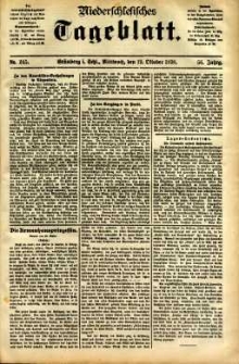 Niederschlesisches Tageblatt, no 245 (Gr&uuml;nberg i. Schl., Mittwoch, den 19. Oktober 1898)