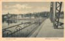 Krosno Odrzańskie / Crossen a. Oder; Oderbrücke und Berglehne; Most na Odrze i wzgórze