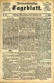 Niederschlesisches Tageblatt, no 267 (Gr&uuml;nberg i. Schl., Sonntag, den 13. November 1898)