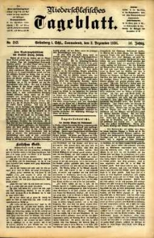 Niederschlesisches Tageblatt, no 283 (Grünberg i. Schl., Sonnabend, den 3. Dezember 1898)