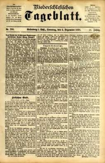 Niederschlesisches Tageblatt, no 284 (Grünberg i. Schl., Sonntag, den 4. Dezember 1898)
