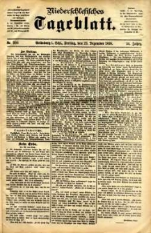 Niederschlesisches Tageblatt, no 300 (Grünberg i. Schl., Freitag, den 23. Dezember 1898)