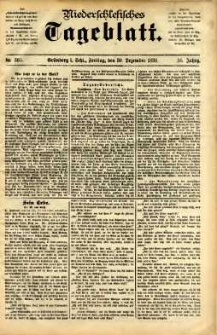 Niederschlesisches Tageblatt, no 305 (Gr&uuml;nberg i. Schl., Freitag, den 30. Dezember 1898)