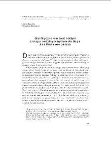 Stylistyczna wartość leksyki z kręgu rodziny w "Hymnie do Boga" Jana Pawła Woronicza