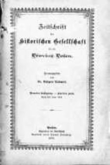 Zeitschrift der Historischen Gesellschaft f&uuml;r die Provinz Posen, Jg. 9 H. 1-2 (1894), H. 3/4 (1895)
