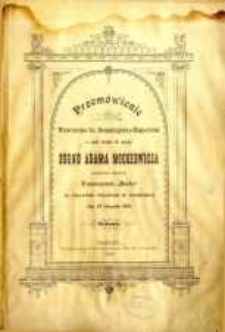 Przemówienie Wawrzeńca Benzelstjerna-Engelström w czasie obchodu 29 rocznicy zgonu Adama Mickiewicza urządzonego staraniem Towarzystwa Stella w Teatrze Polskim w Poznaniu dnia 28 listopada 1884