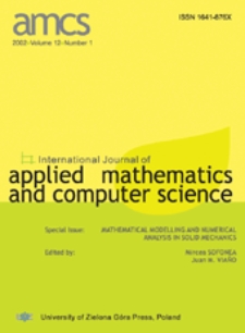International Journal of Applied Mathematics and Computer Science (AMCS) 2002, volume 12, number 1