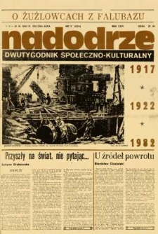 Nadodrze: dwutygodnik społeczno-kulturalny, nr 17 (7 października-21 listopada 1982)