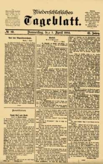 Niederschlesisches Tageblatt, no 80 (Donnerstag, den 3. April 1884)