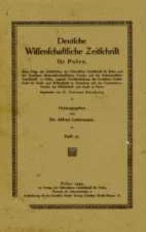 Deutsche Wissenschaftliche Zeitschrift f&uuml;r Polen: Neue Folge der Zeitschriften der Historischen Gesellschaft f&uuml;r Posen und des Deutschen Naturwissenschaftlichen Vereins f&uuml;r Gro&szlig;polen, zugleich Ver&ouml;ffentlichung der Deutschen Gesellschaft f&uuml;r Kunst und Wissenschaft in Bromberg und des Coppernicus-Vereins f&uuml;r Wissenschaft und Kunst in Thorn, Heft 27