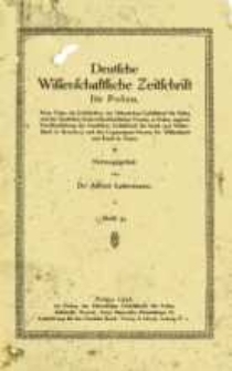 Deutsche Wissenschaftliche Zeitschrift f&uuml;r Polen: Neue Folge der Zeitschriften der Historischen Gesellschaft f&uuml;r Posen und des Deutschen Naturwissenschaftlichen Vereins f&uuml;r Gro&szlig;polen, zugleich Ver&ouml;ffentlichung der Deutschen Gesellschaft f&uuml;r Kunst und Wissenschaft in Bromberg und des Coppernicus-Vereins f&uuml;r Wissenschaft und Kunst in Thorn, Heft 34