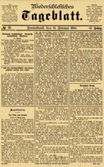 Niederschlesisches Tageblatt, no 26 (Sonnabend, den 31. Januar 1885)