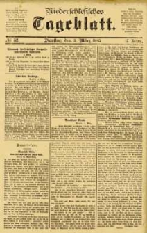 Niederschlesisches Tageblatt, no 52 (Dienstag, den 3. M&auml;rz 1885)