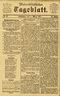Niederschlesisches Tageblatt, no 57 (Sonntag, den 8. März 1885)