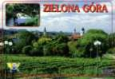 Zielona Góra; Panorama miasta z winnego wzgórza. Palmiarnia