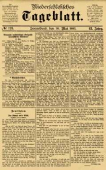 Niederschlesisches Tageblatt, no 123 (Sonnabend, den 30. Mai 1885)