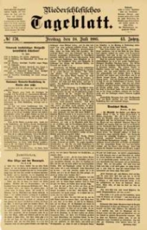 Niederschlesisches Tageblatt, no 170 (Freitag, den 24. Juli 1885)