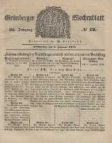 Grünberger Wochenblatt, No. 12. (8. Februar 1849).