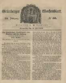 Grünberger Wochenblatt, No. 56. (12. Juli 1849).