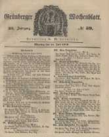 Grünberger Wochenblatt, No. 59. (23. Juli 1849).