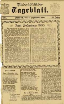 Niederschlesisches Tageblatt, no 204 (Mittwoch, den 2. September 1885)