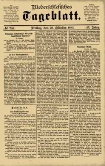 Niederschlesisches Tageblatt, no 248 (Freitag, den 23. Oktober 1885)
