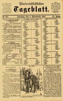 Niederschlesisches Tageblatt, no 262 (Sonntag, den 8. November 1885)