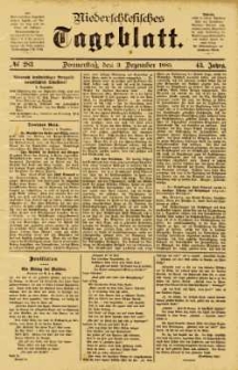 Niederschlesisches Tageblatt, no 283 (Donnerstag, den 3. Dezember 1885)