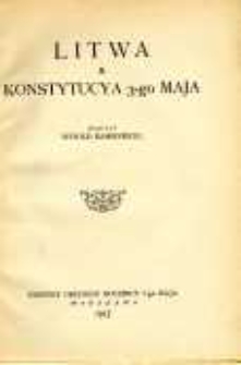 Litwa a Konstytucya 3-go Maja
