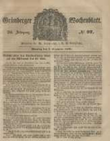 Grünberger Wochenblatt, No. 97. (3. December 1849).