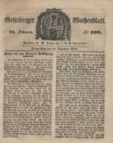 Grünberger Wochenblatt, No. 100. (13. December 1849).