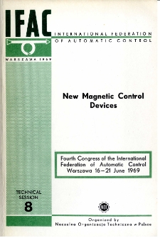 New Magnetic Control Devices = Nowe elementy magnetyczne (8)