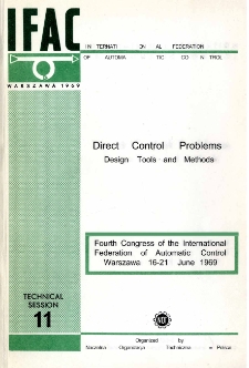 Direct Control Problems. Design Tools and Methods = Zagadnienia bezpośredniego sterowania cyfrowego. Narzędzia i metody (11)
