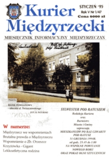 Kurier Międzyrzecki. Miesięcznik Informacyjny Międzyrzeczan, nr 1 (styczeń 1995 r.)