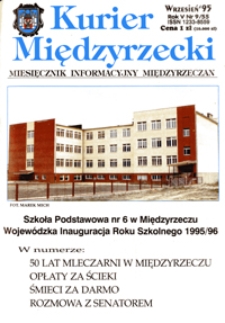 Kurier Międzyrzecki. Miesięcznik Informacyjny Międzyrzeczan, nr 9 (wrzesień 1995 r.)