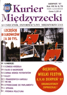 Kurier Międzyrzecki. Miesięcznik Informacyjny Międzyrzeczan, nr 8 (sierpień 1997 r.)