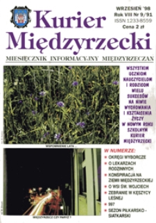 Kurier Międzyrzecki. Miesięcznik Informacyjny Międzyrzeczan, nr 9 (wrzesień 1998 r.)