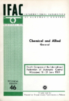 Chemical and Allied: General = Automatyzacja w przemyśle chemicznym i pokrewnych: Zagadnienia og&oacute;lne (46)