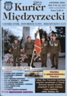 Kurier Międzyrzecki. Miesięcznik Informacyjny Międzyrzeczan, nr 11 (listopad 2000 r.)