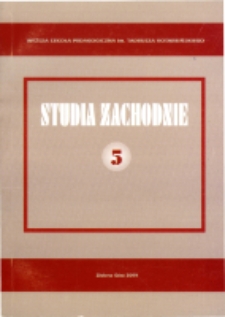 Studia Zachodnie, tom 5