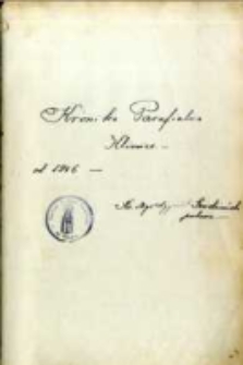 Kronika parafialna - Klenice: od 1946