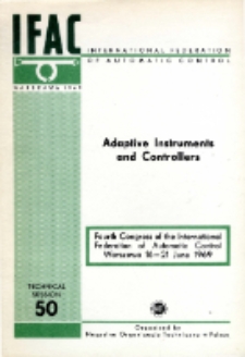 Adaptive Instruments and Controllers = Adaptacyjne urządzenia i regulatory (50)