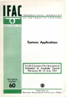 Systems Applications = Zastosowanie teorii systemów (60)