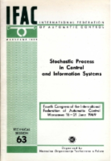 Stochastic Process in Control and Information Systems = Procesy stochastyczne w układach i systemach informacyjnych (63)