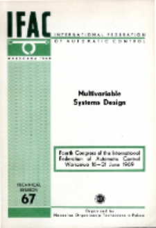Multivariable Systems Design = Projektowanie układów wielowymiarowych (67)
