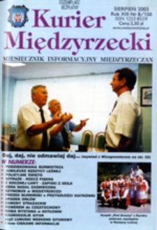 Kurier Międzyrzecki. Miesięcznik Informacyjny Międzyrzeczan, nr 8 (sierpień 2003 r.)