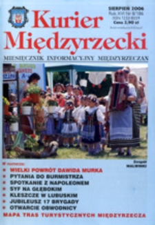 Kurier Międzyrzecki. Miesięcznik Informacyjny Międzyrzeczan, nr 8 (sierpień 2006 r.)