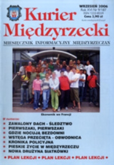 Kurier Międzyrzecki. Miesięcznik Informacyjny Międzyrzeczan, nr 9 (wrzesień 2006 r.)
